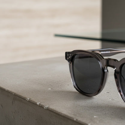 Gatsby Sunglasses - Graphite Gray - Back View