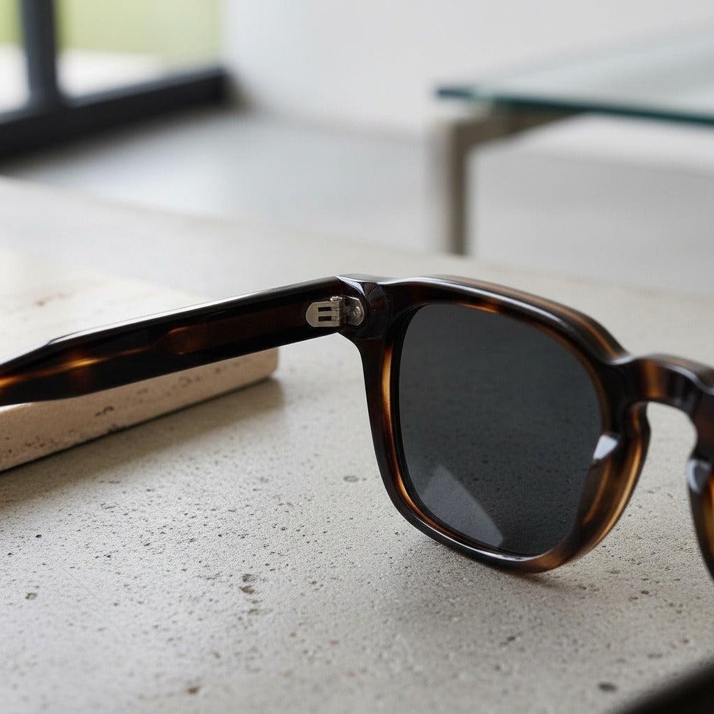 Gatsby Sunglasses - Havana Brown - Back View