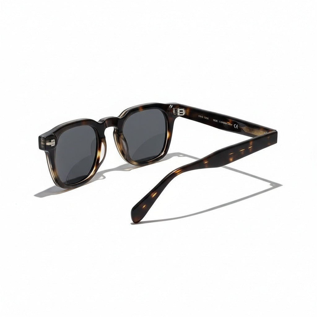 Gatsby Sunglasses - Havana Brown - Fabric Detail