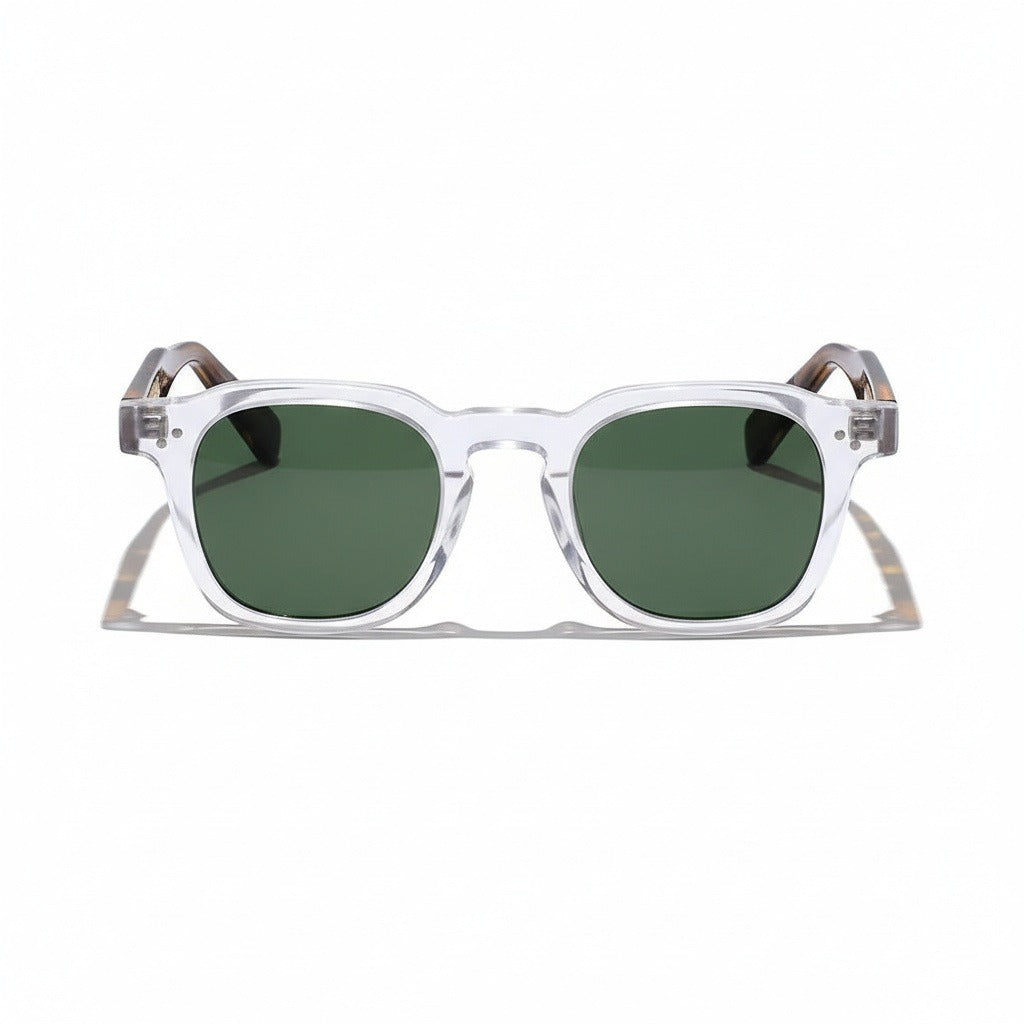 Gatsby Sunglasses - Clear Smoke - Front View