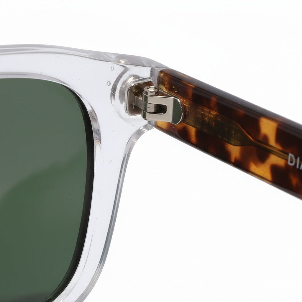 Gatsby Sunglasses - Clear Smoke - Texture Close Up