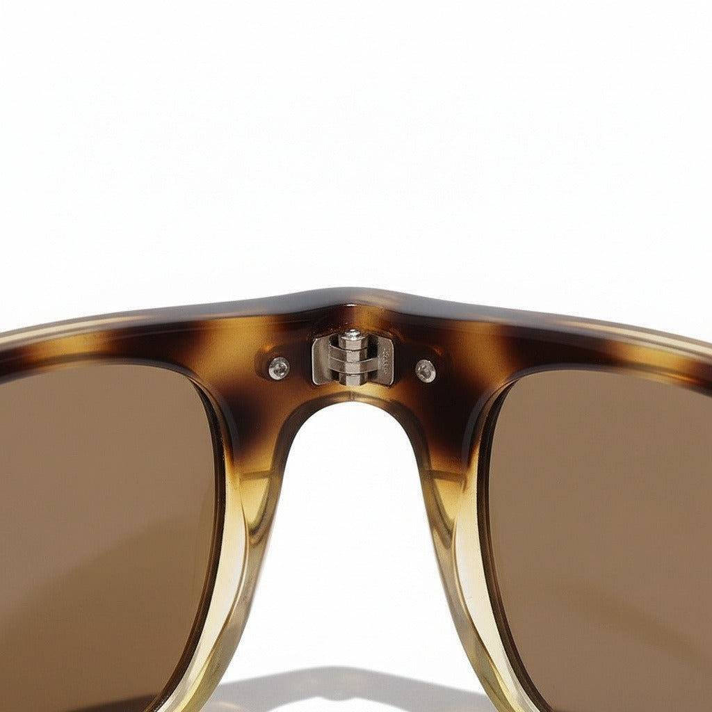 Gatsby Sunglasses - Caramel Fade - Texture Close Up