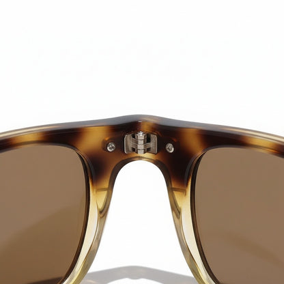 Gatsby Sunglasses - Caramel Fade - Texture Close Up
