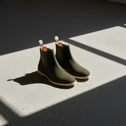 Green Chelsea Boots Mens - Green - Lifestyle Inspiration
