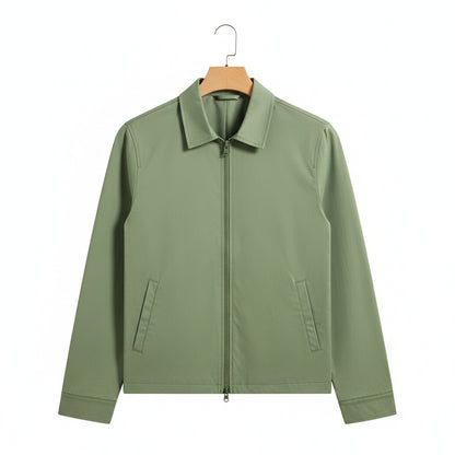 Green Harrington Jacket Mens - Green - Front View