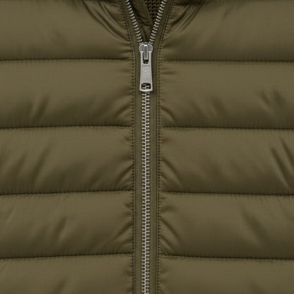 Green Hybrid Jacket - Green - Texture Close Up
