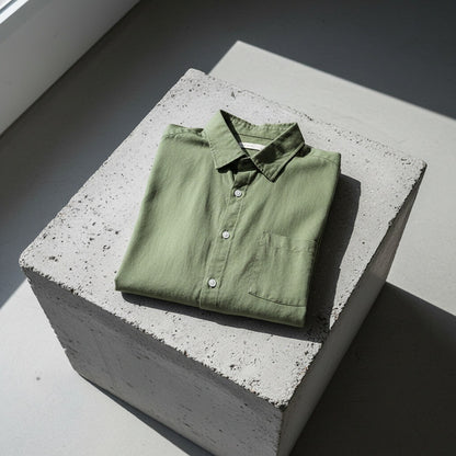 Green Linen Shirt - Green - Lifestyle Inspiration