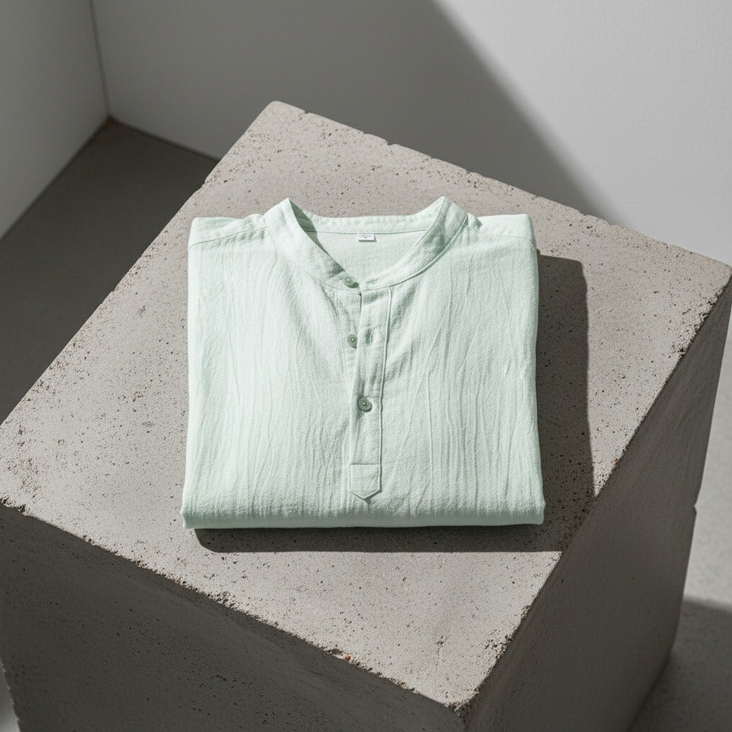 Green Linen T Shirt - Green - Lifestyle Inspiration
