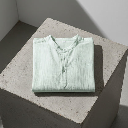 Green Linen T Shirt - Green - Lifestyle Inspiration