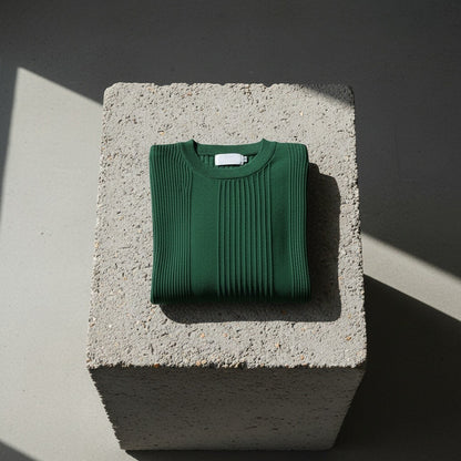 Green Ribbed T Shirt - Green - Lifestyle Inspiration