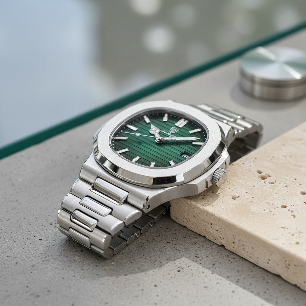 Green Sports Watch - Green - Back View