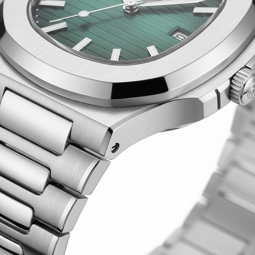 Green Sports Watch - Green - Texture Close Up