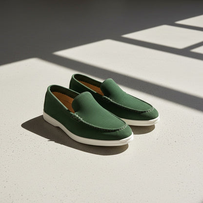 Green Suede Loafers for Men - Green - Lifestyle Inspiration