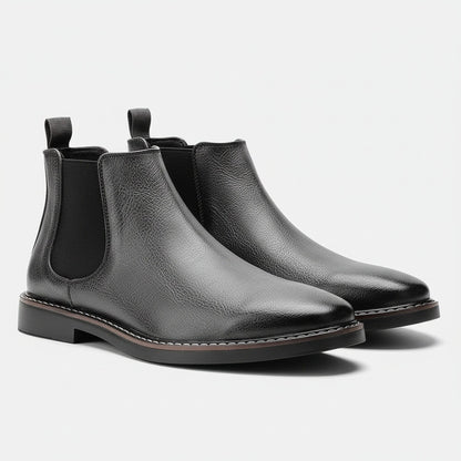 Grey Chelsea Boots Mens - Grey - Front View