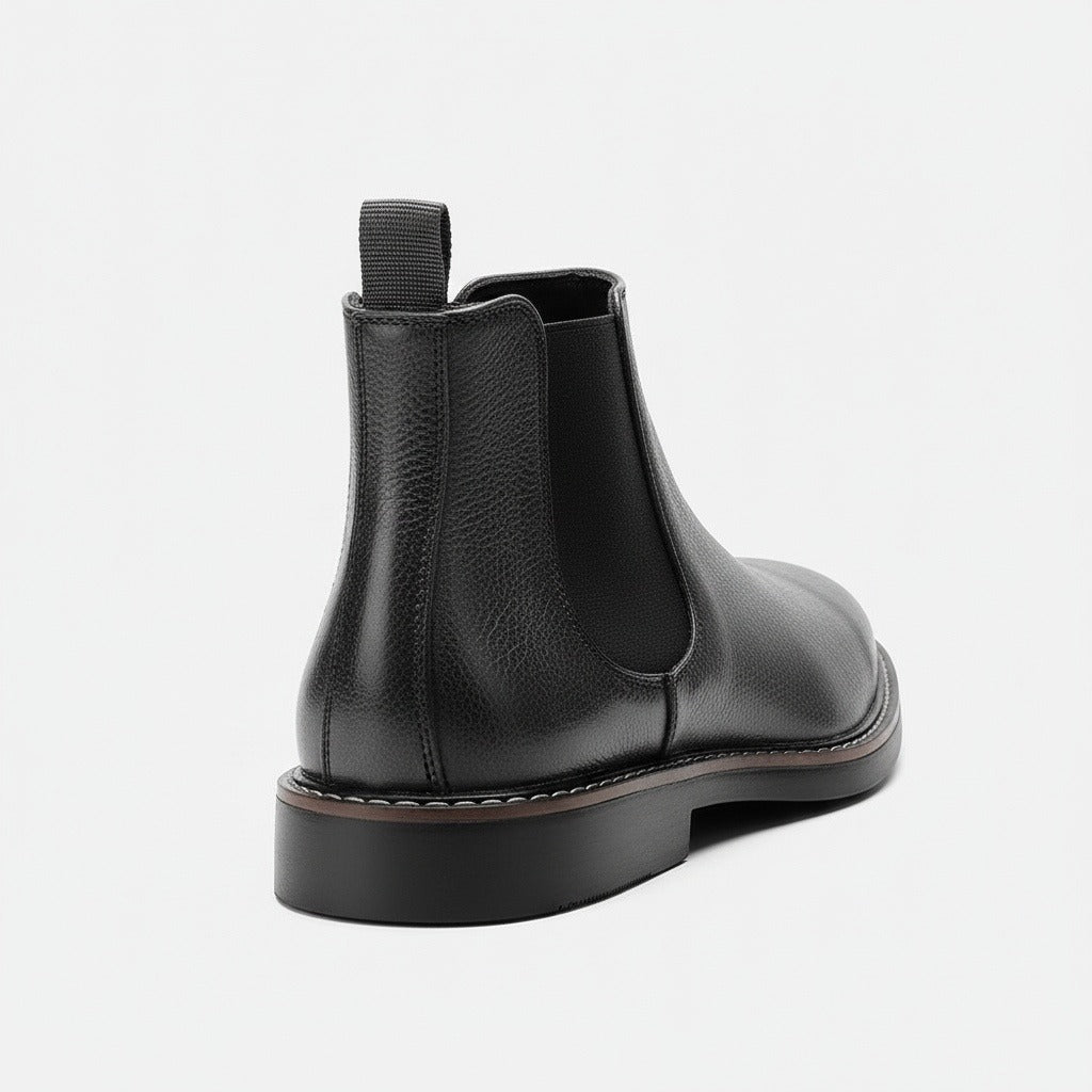 Grey Chelsea Boots Mens - Grey - Fabric Detail