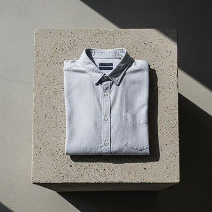 Grey Cotton Shirt - Grey - Lifestyle Inspiration