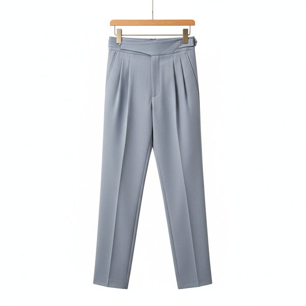 Grey Gurkha Trousers - Grey - Front View
