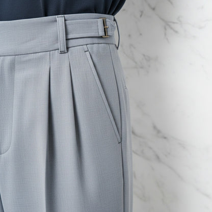 Grey Gurkha Trousers - Grey - Back View