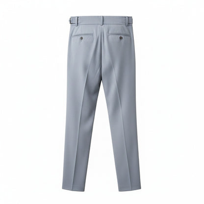 Grey Gurkha Trousers - Grey - Fabric Detail