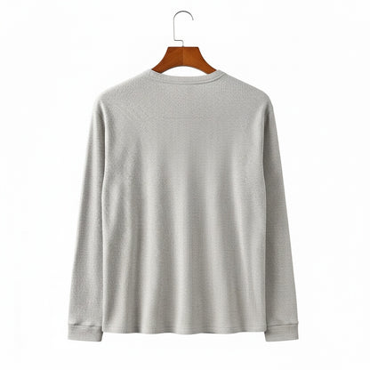Grey Henley T Shirt