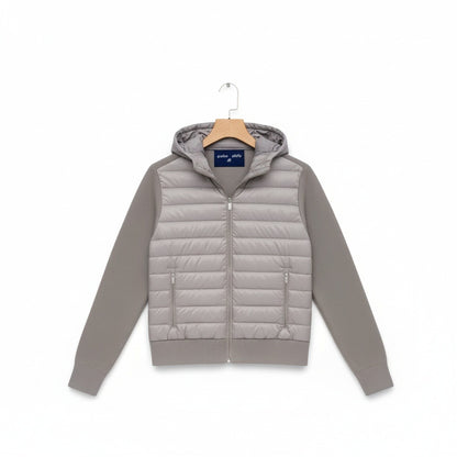 Grey Hybrid Jacket - Grey - Front View