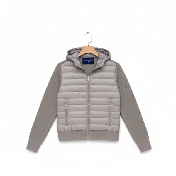 Grey Hybrid Jacket - Grey - Front View