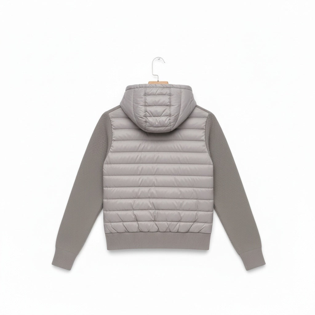 Grey Hybrid Jacket - Grey - Fabric Detail