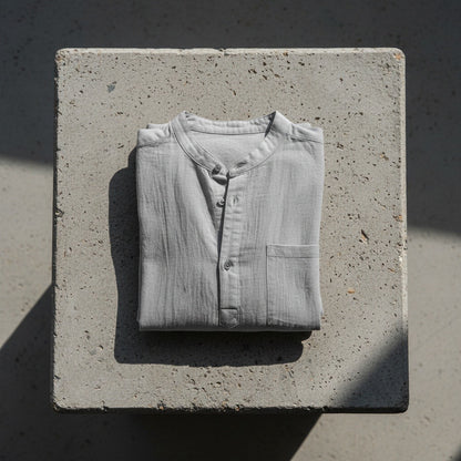 Grey Linen T Shirt - Grey - Lifestyle Inspiration