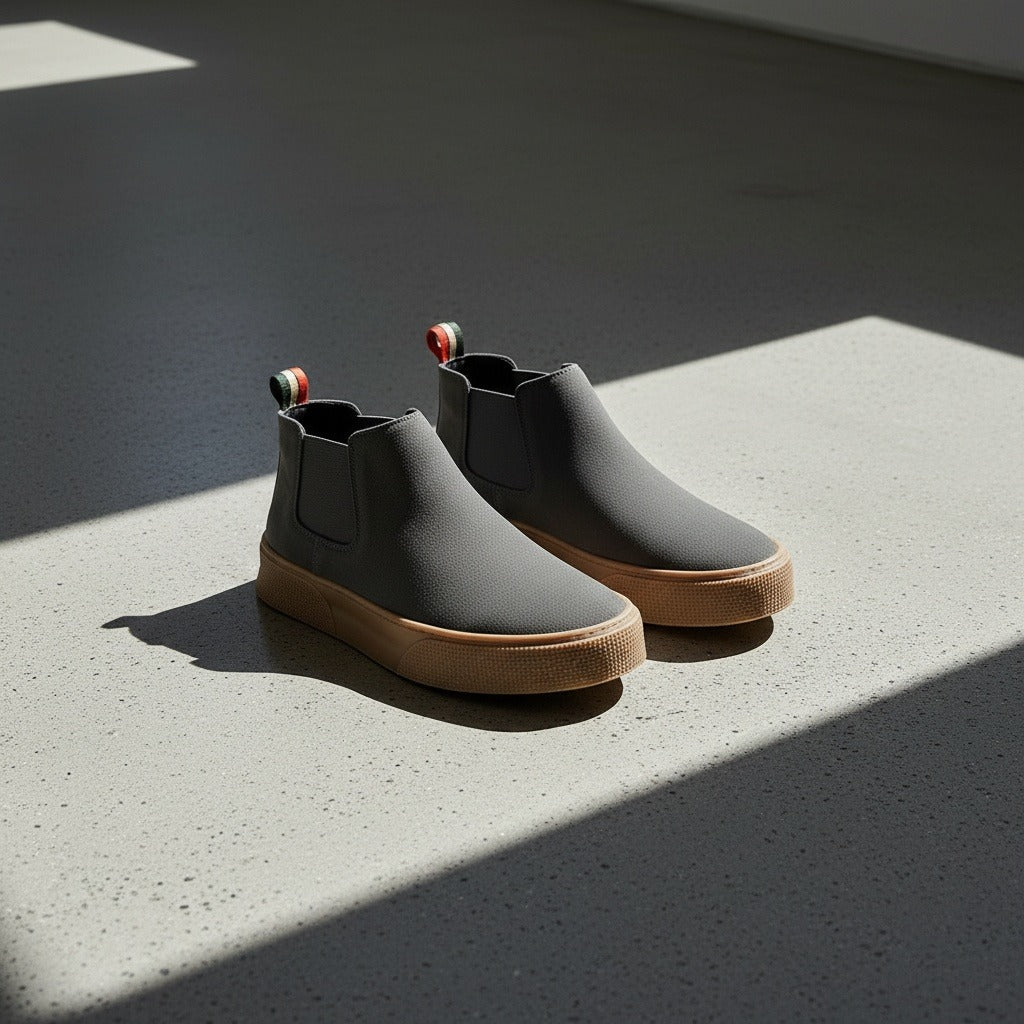 Grey Men's Slip On Shoes - Grey - Lifestyle Inspiration