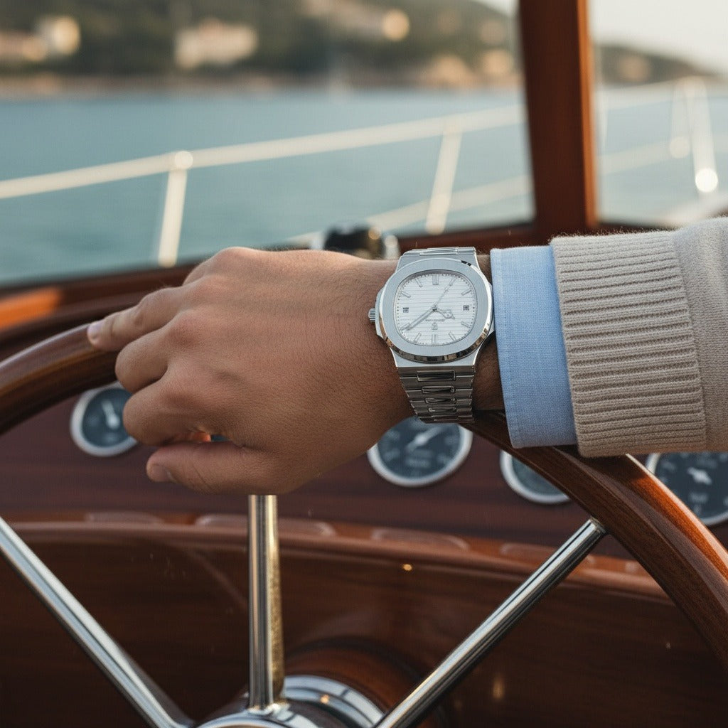 Grey Sports Watch - Grey - Angled Shot