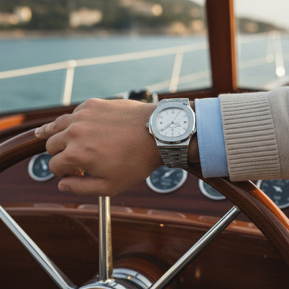 Grey Sports Watch - Grey - Angled Shot