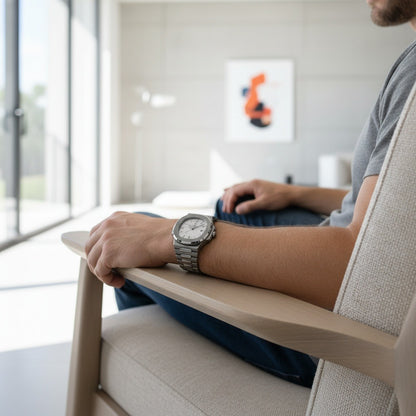Grey Sports Watch - Grey - Side Profile