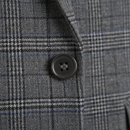 Grey Three Piece Suit - Grey - Texture Close Up