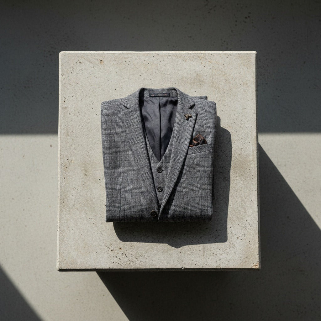 Grey Three Piece Suit - Grey - Lifestyle Inspiration