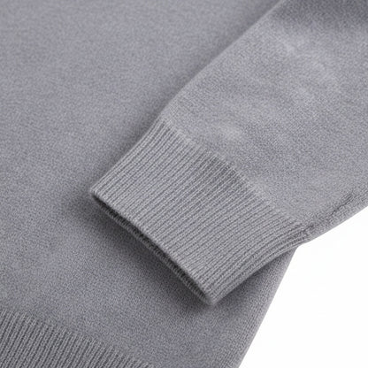 Grey V Neck Sweater for Men