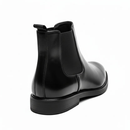 High Chelsea Boots Mens - Black - Fabric Detail