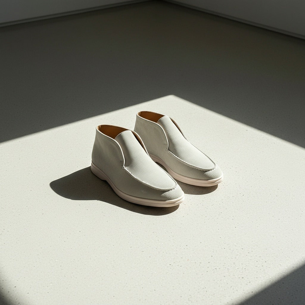 High Suede Loafers Men - Light Taupe - Lifestyle Inspiration