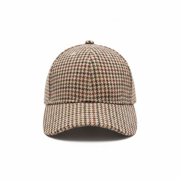 Houndstooth Cap - Houndstooth - Front View