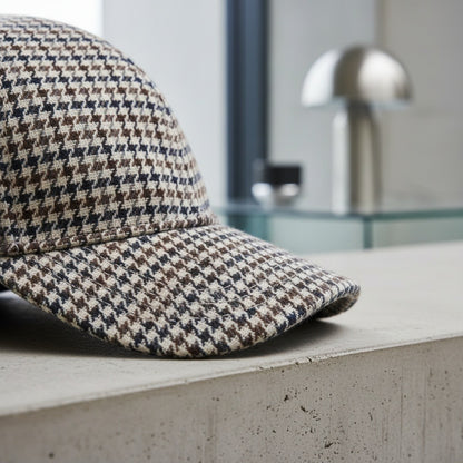 Houndstooth Cap - Tattersall - Back View