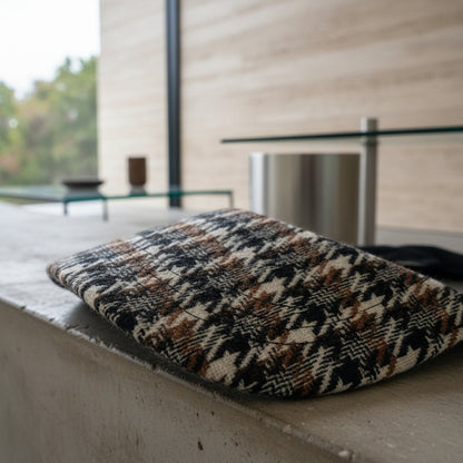 Houndstooth Cap - Hazelnut Houndstooth - Back View