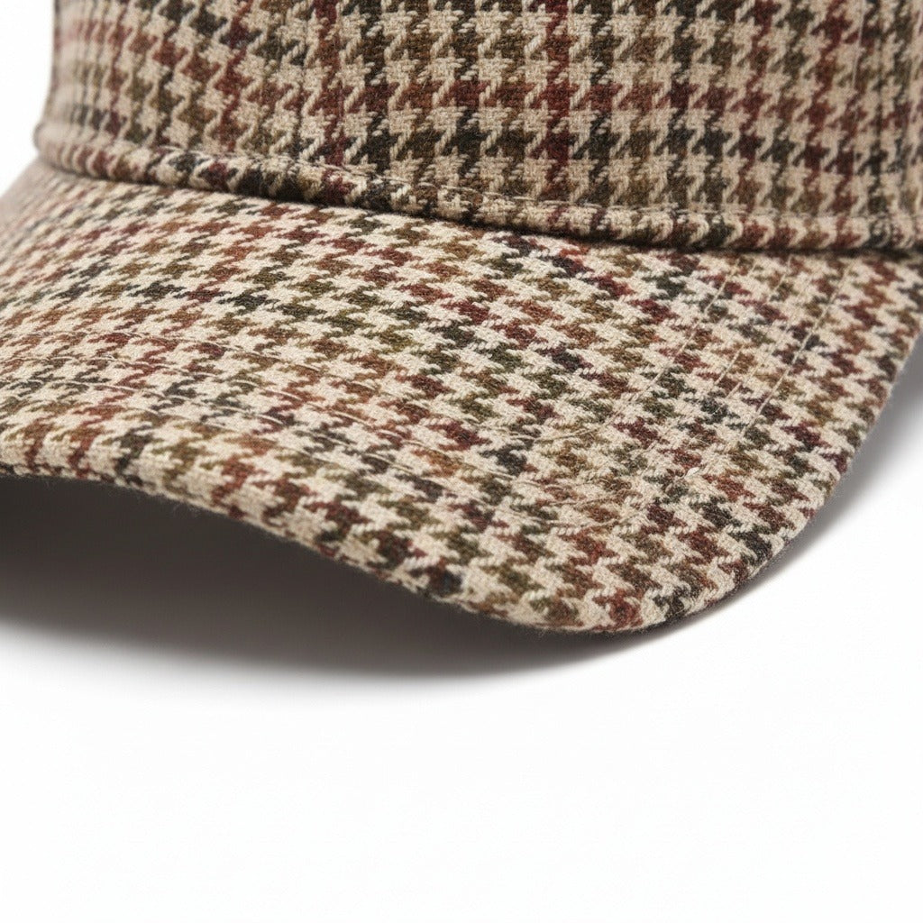 Houndstooth Cap - Houndstooth - Texture Close Up