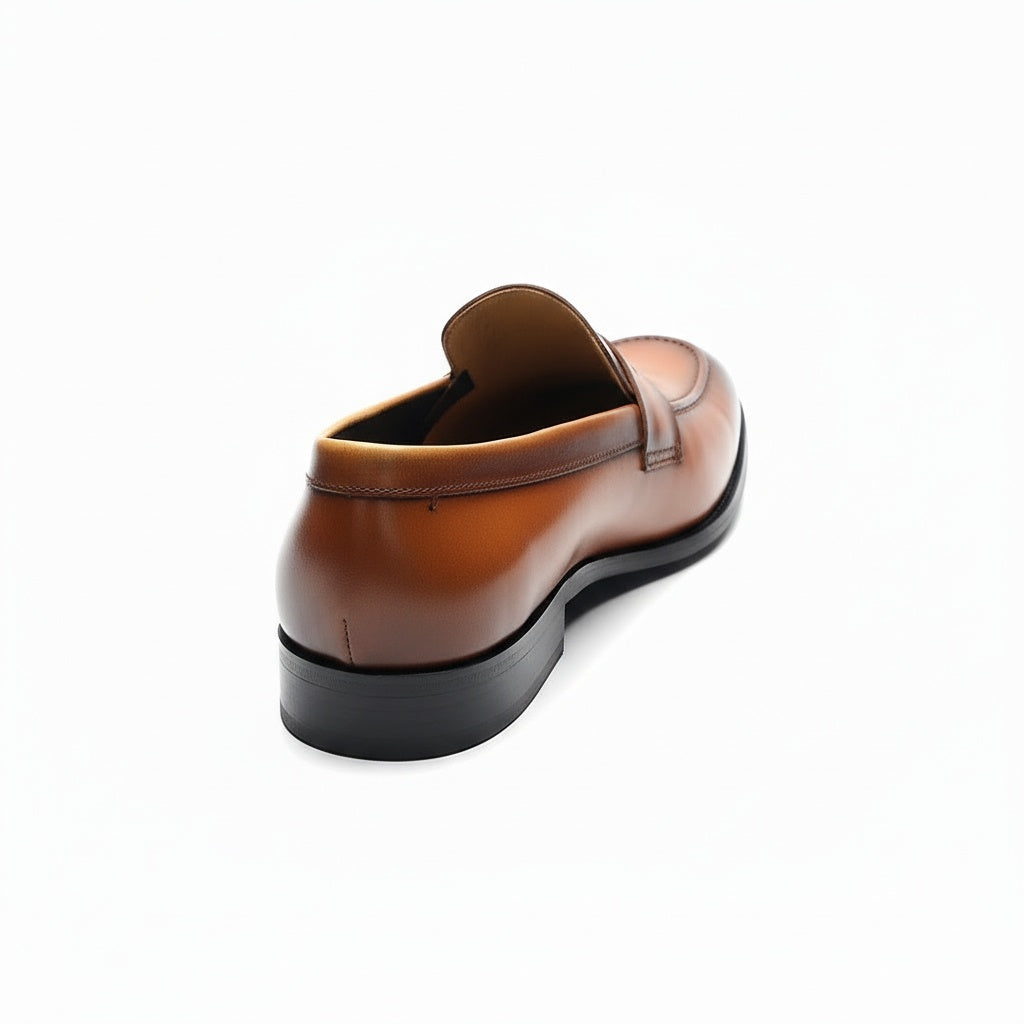 Leather Slip On Loafers Mens