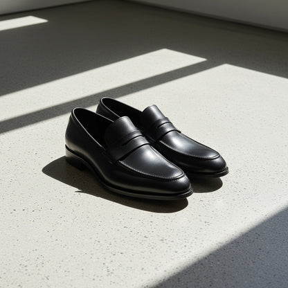 Leather Slip On Loafers Mens