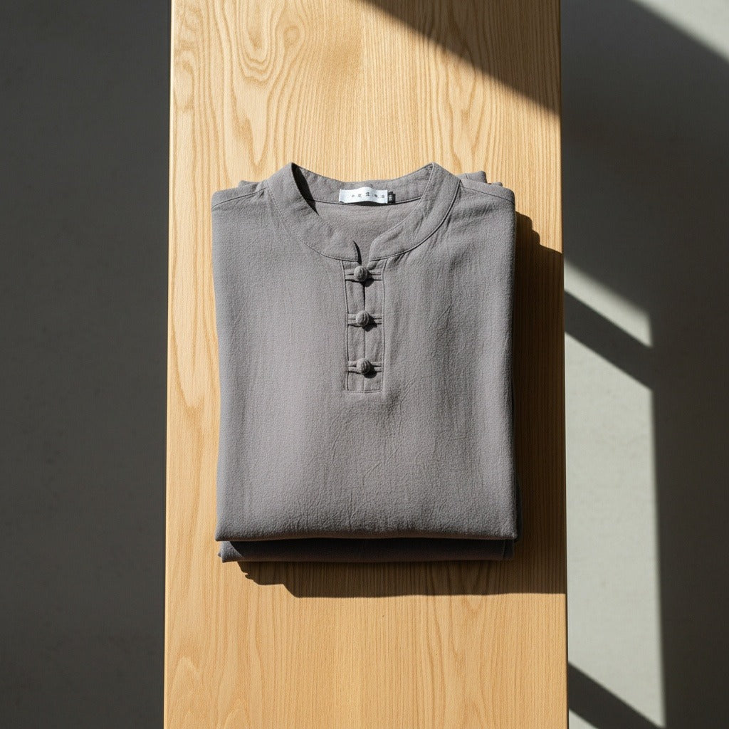 Linen Shorts and Top Set - Charcoal Gray - Lifestyle Inspiration