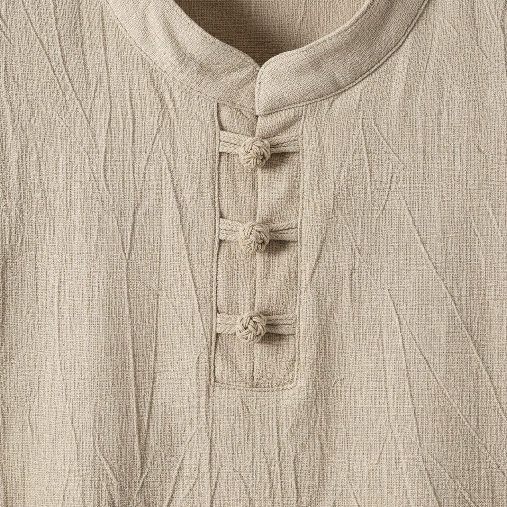 Linen Shorts and Top Set - Unknown - Texture Close Up