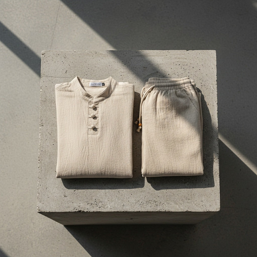 Linen Shorts and Top Set - Unknown - Lifestyle Inspiration
