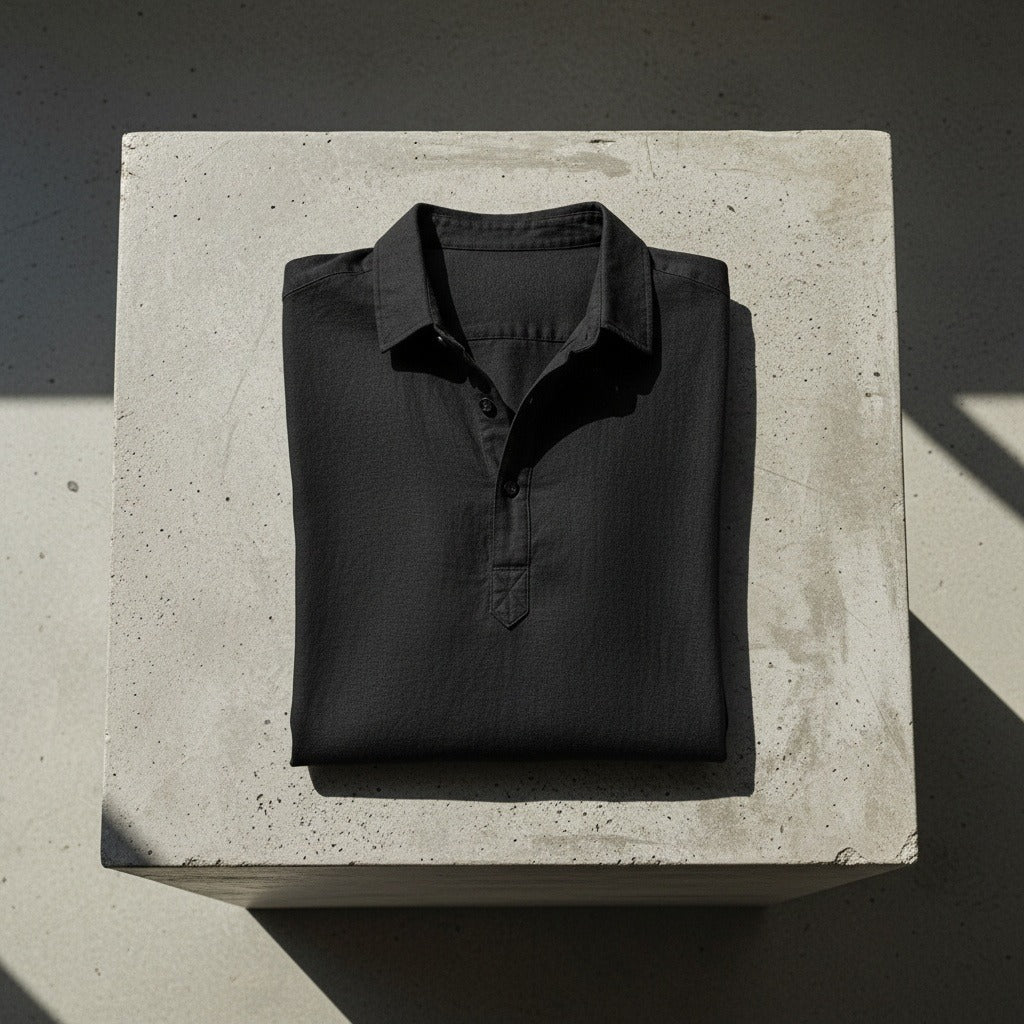 Linen T Shirt Long Sleeve - Black - Lifestyle Inspiration