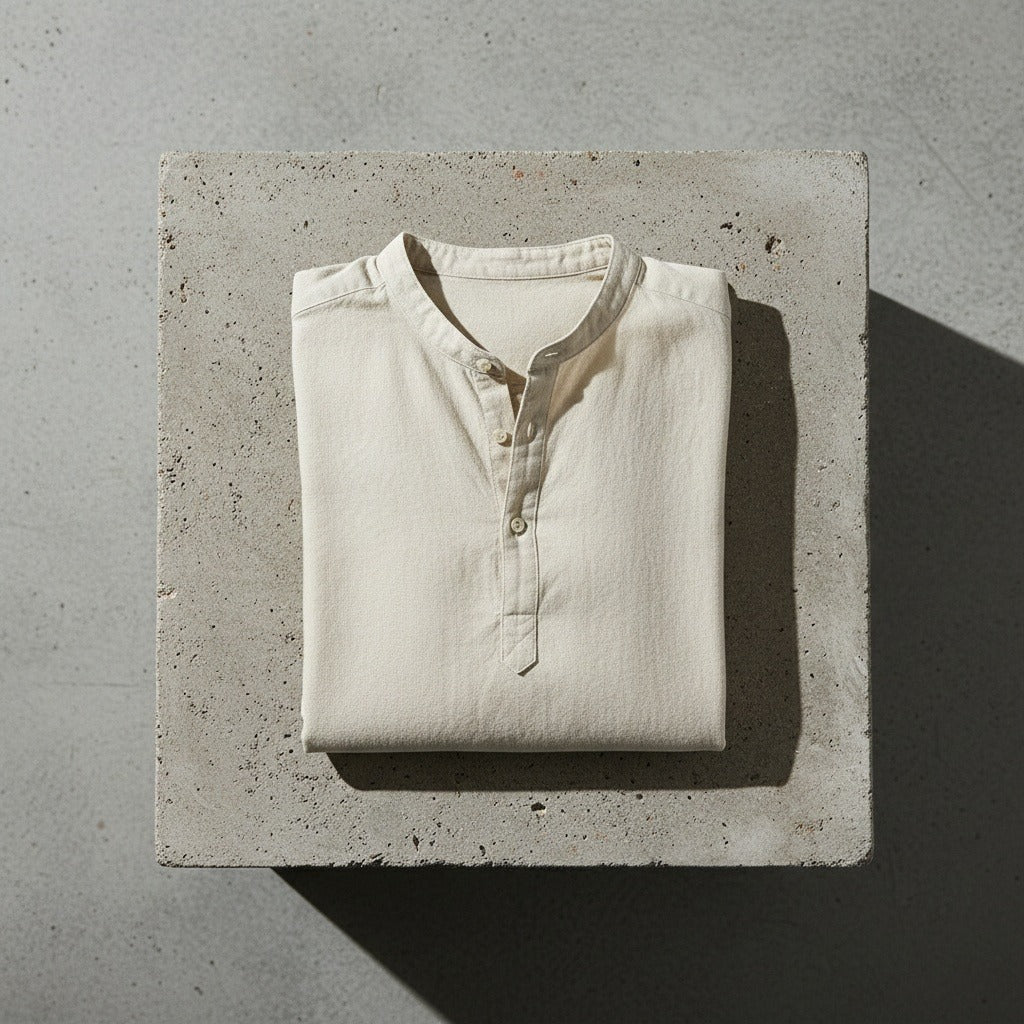 Linen T Shirt Long Sleeve - Oatmeal - Lifestyle Inspiration
