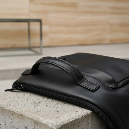 Little Backpack for Men - Black - Back View