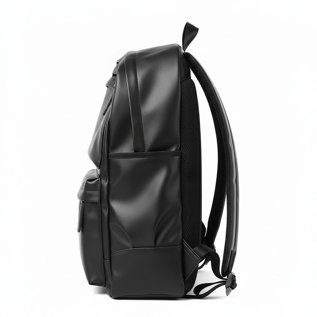 Little Backpack for Men - Black - Fabric Detail